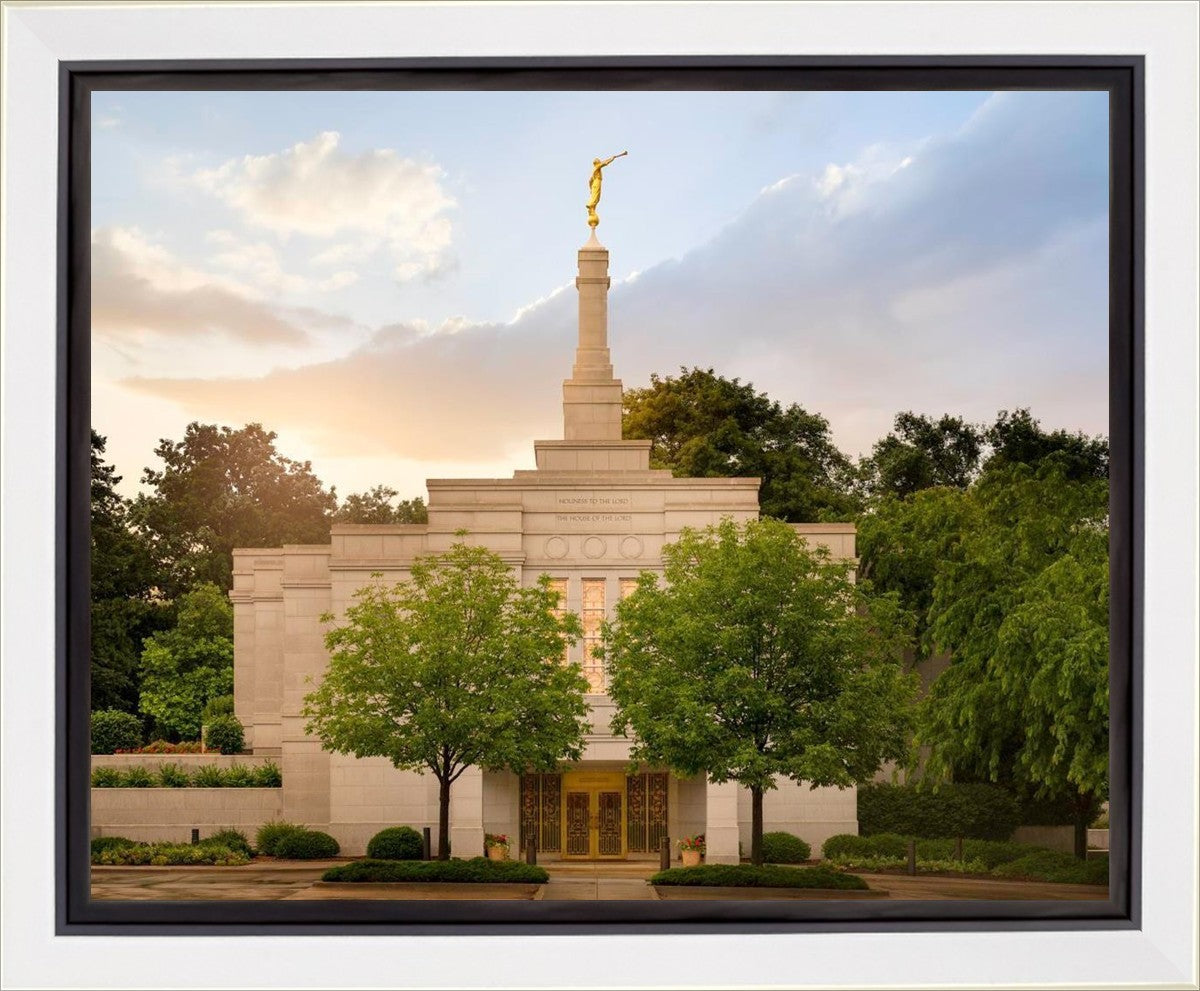 Winter Quarters Temple Rainy Evening Gallery Wrap