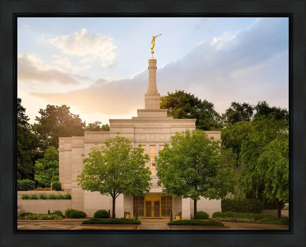 Winter Quarters Temple Rainy Evening Gallery Wrap