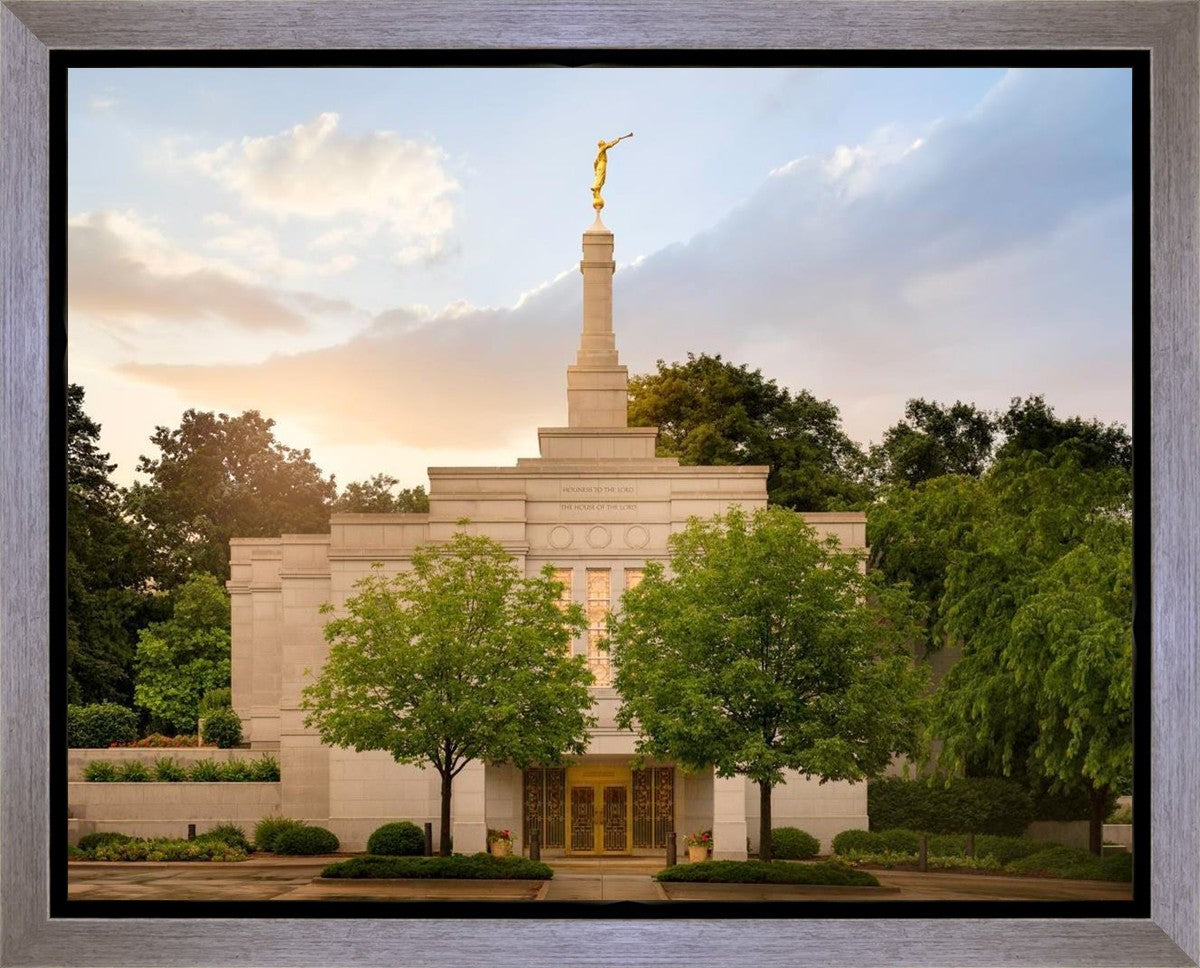 Winter Quarters Temple Rainy Evening Gallery Wrap
