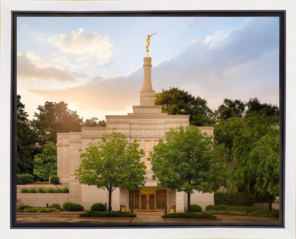 Winter Quarters Temple Rainy Evening Gallery Wrap