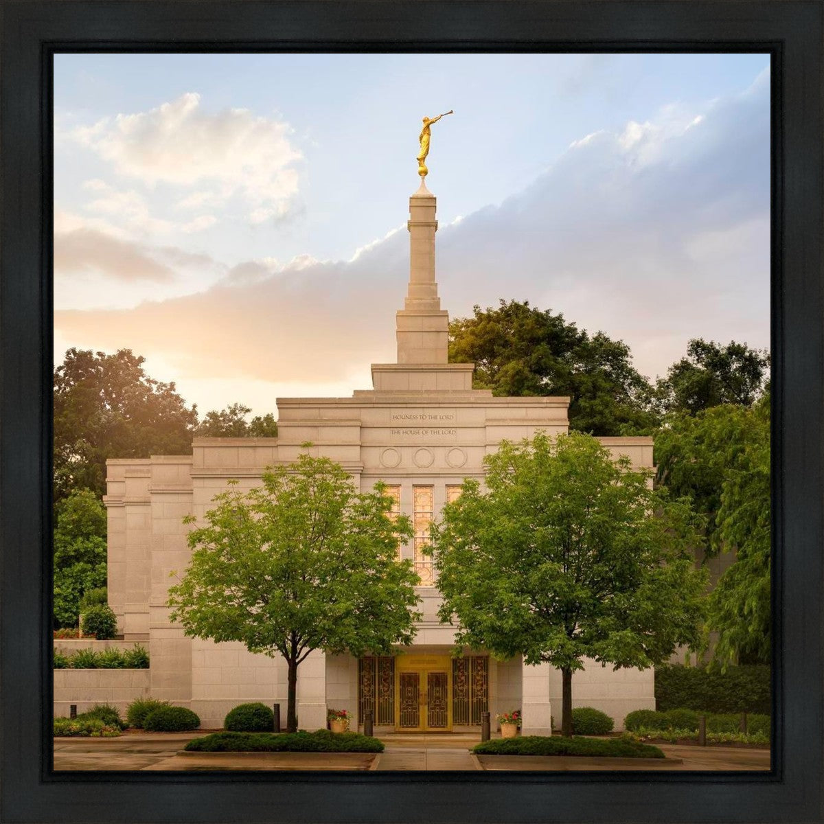 Winter Quarters Temple Rainy Evening Gallery Wrap