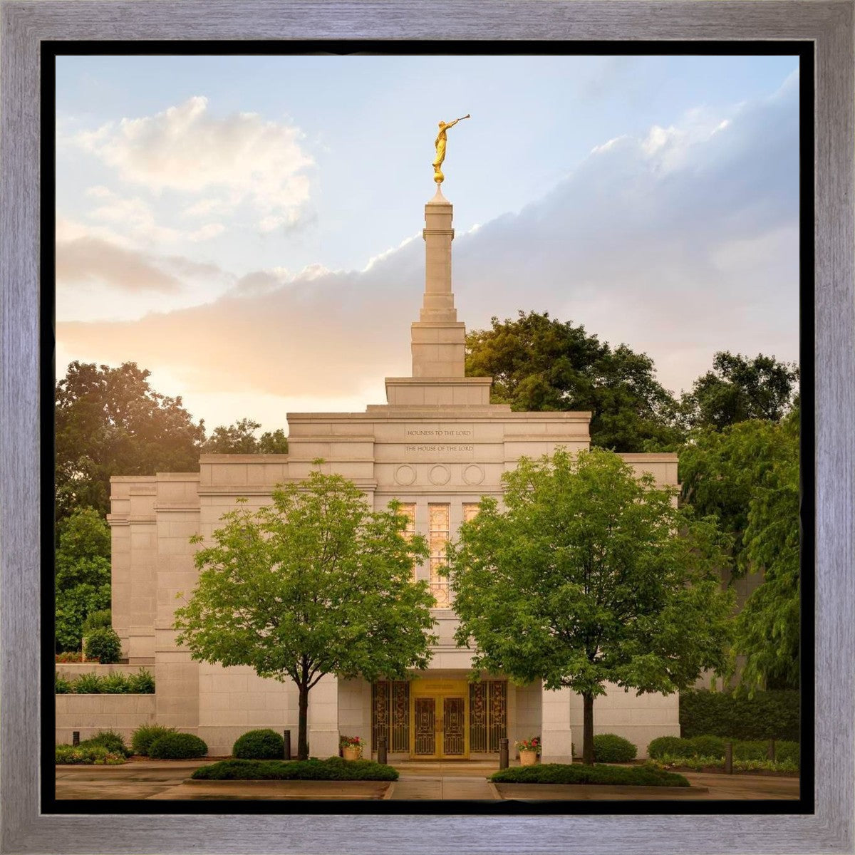 Winter Quarters Temple Rainy Evening Gallery Wrap