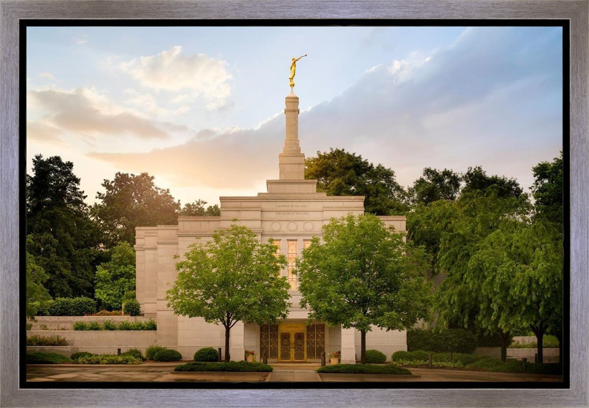 Winter Quarters Temple Rainy Evening Gallery Wrap