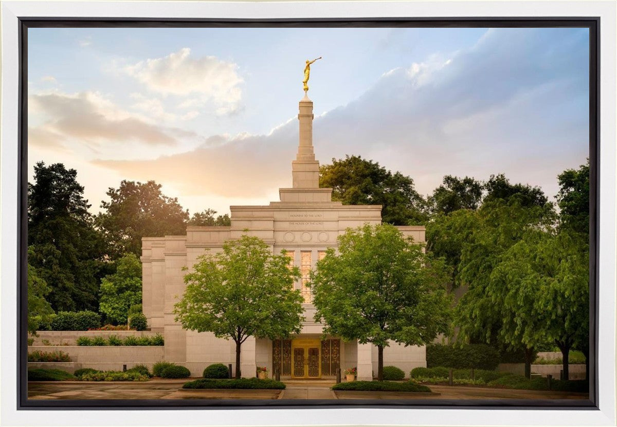 Winter Quarters Temple Rainy Evening Gallery Wrap