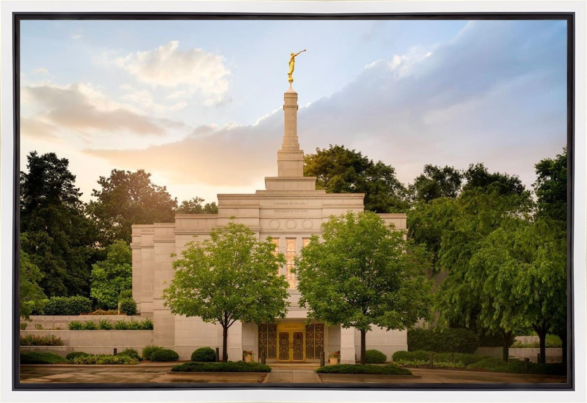 Winter Quarters Temple Rainy Evening Gallery Wrap