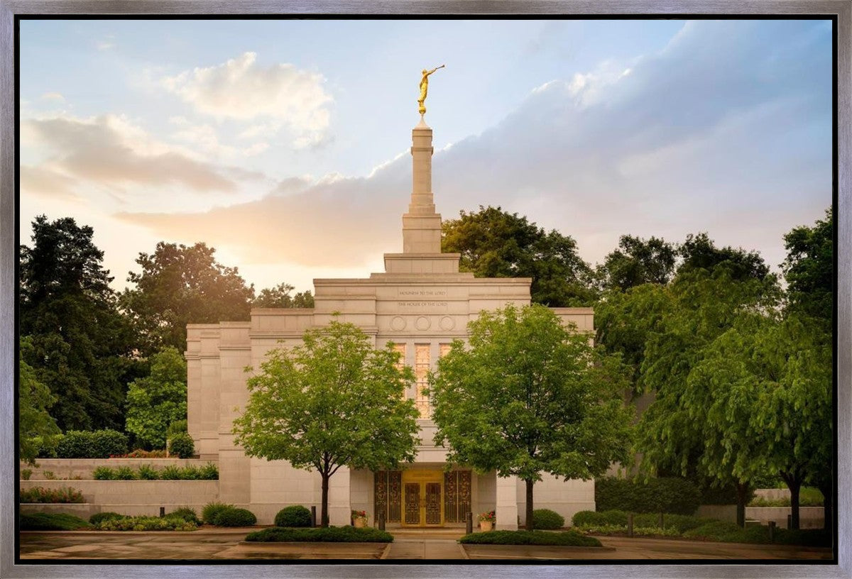 Winter Quarters Temple Rainy Evening Gallery Wrap