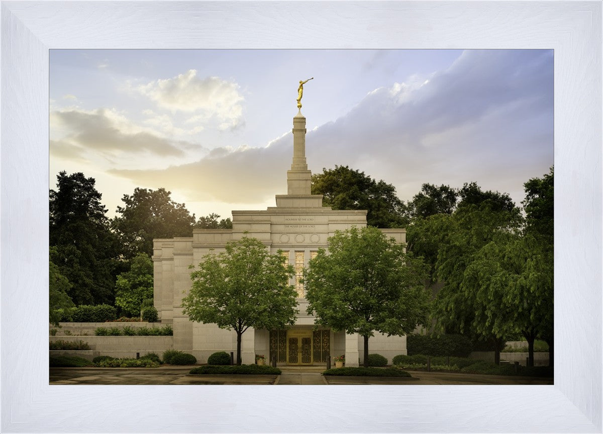 Winter Quarters Temple Rainy Evening