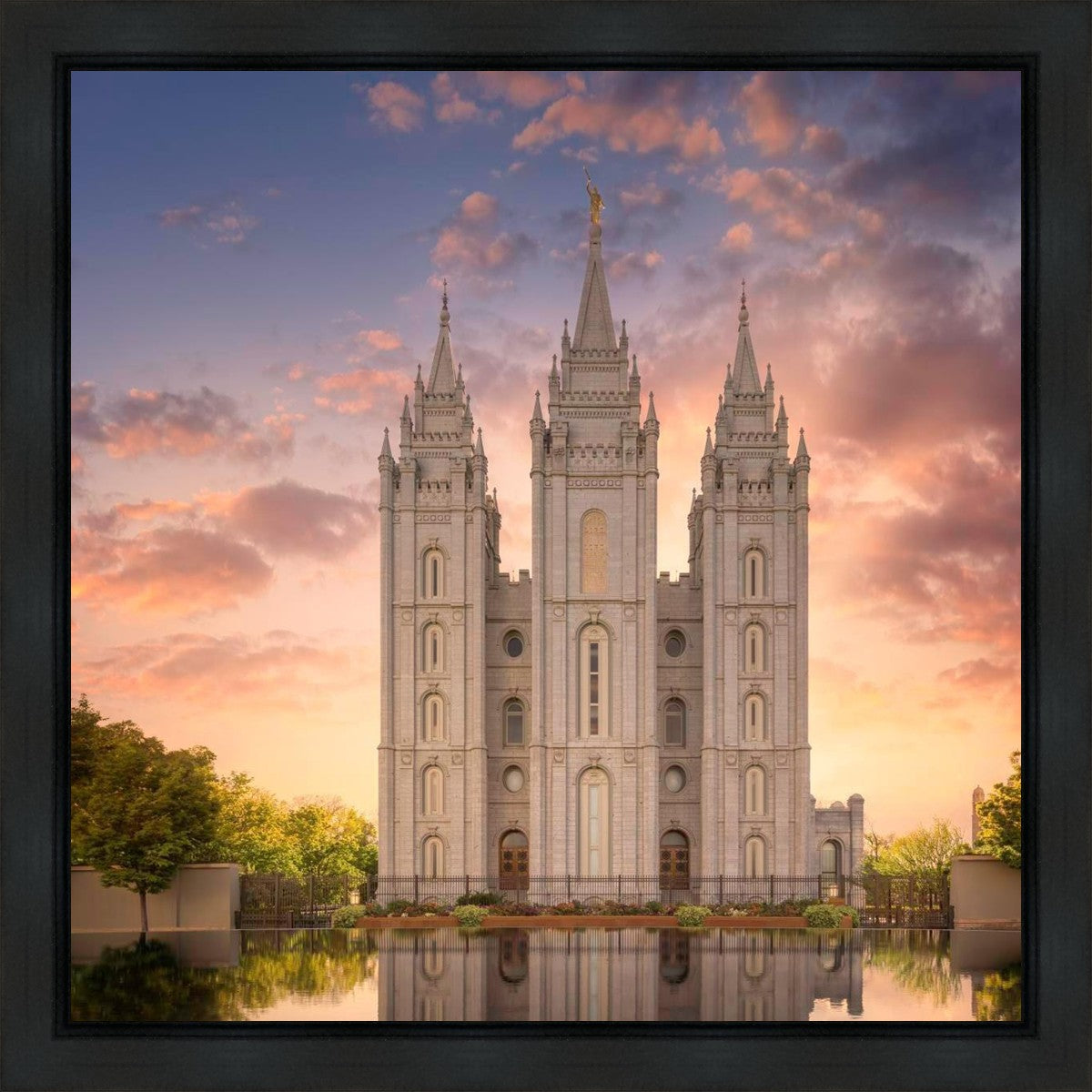 Salt Lake Temple Reflections Gallery Wrap