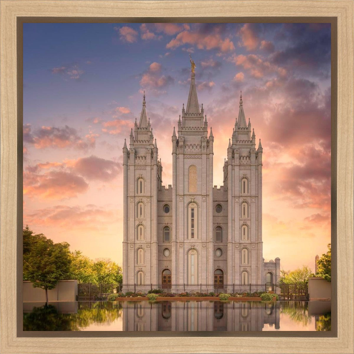 Salt Lake Temple Reflections Gallery Wrap