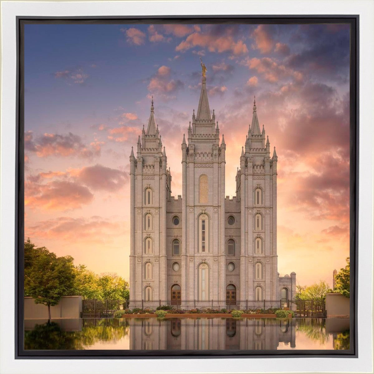 Salt Lake Temple Reflections Gallery Wrap
