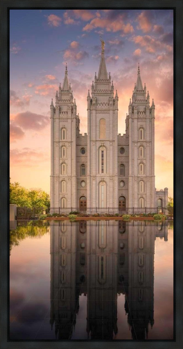 Salt Lake Temple Reflections Gallery Wrap