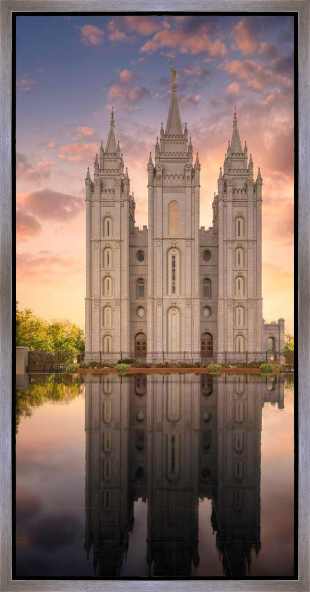 Salt Lake Temple Reflections Gallery Wrap