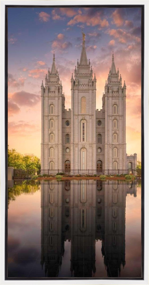 Salt Lake Temple Reflections Gallery Wrap