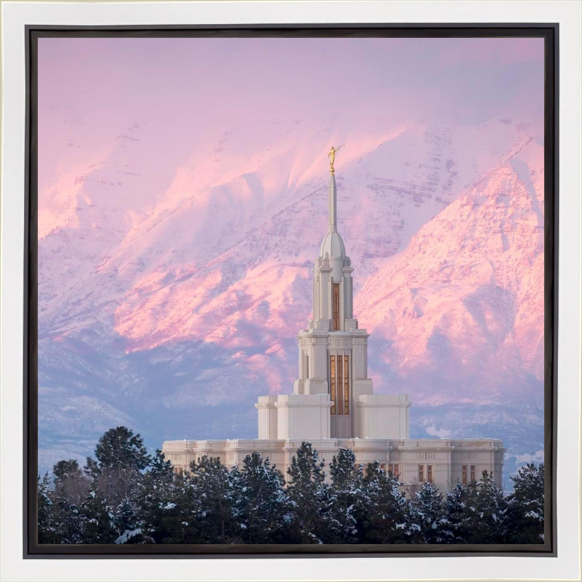 Payson Temple Winter Evening
