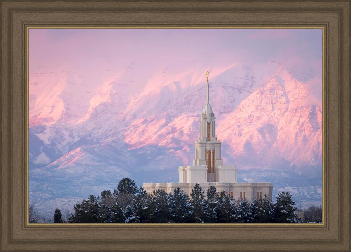 Payson Temple Winter Evening