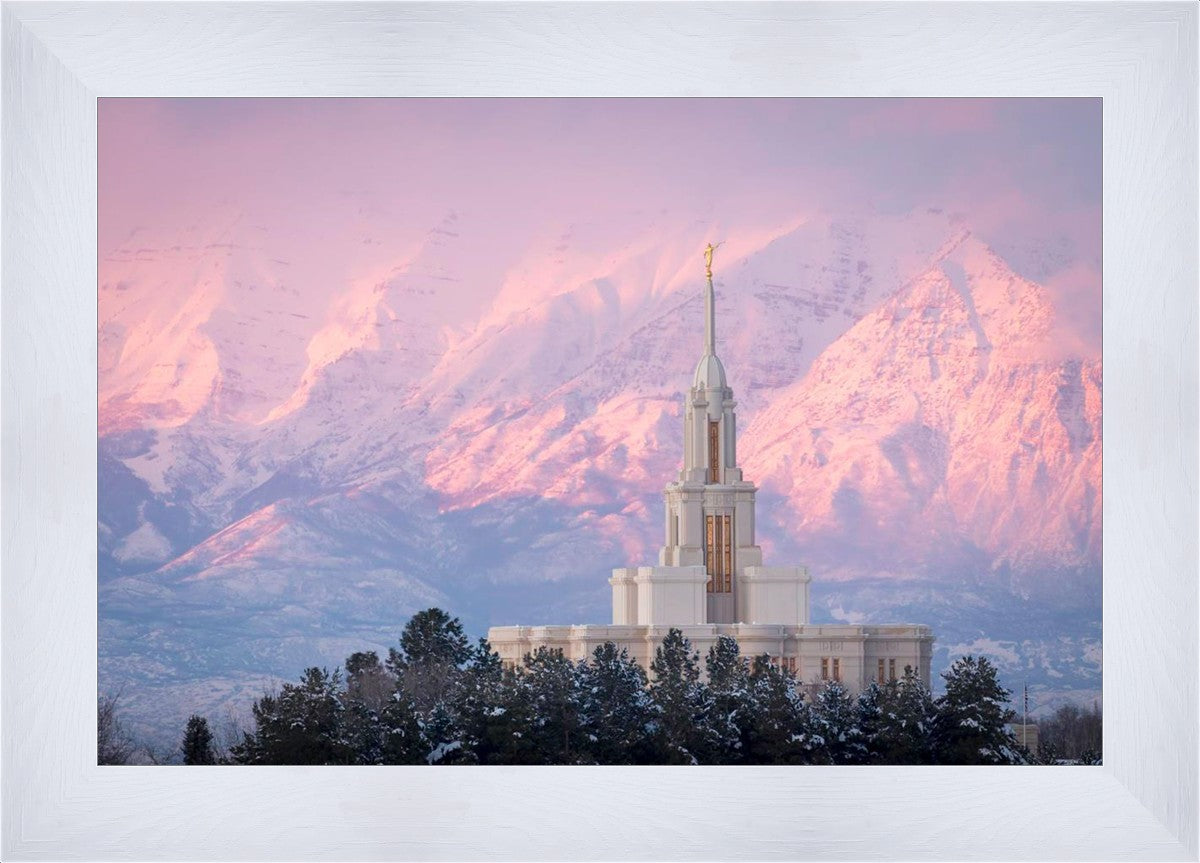 Payson Temple Winter Evening