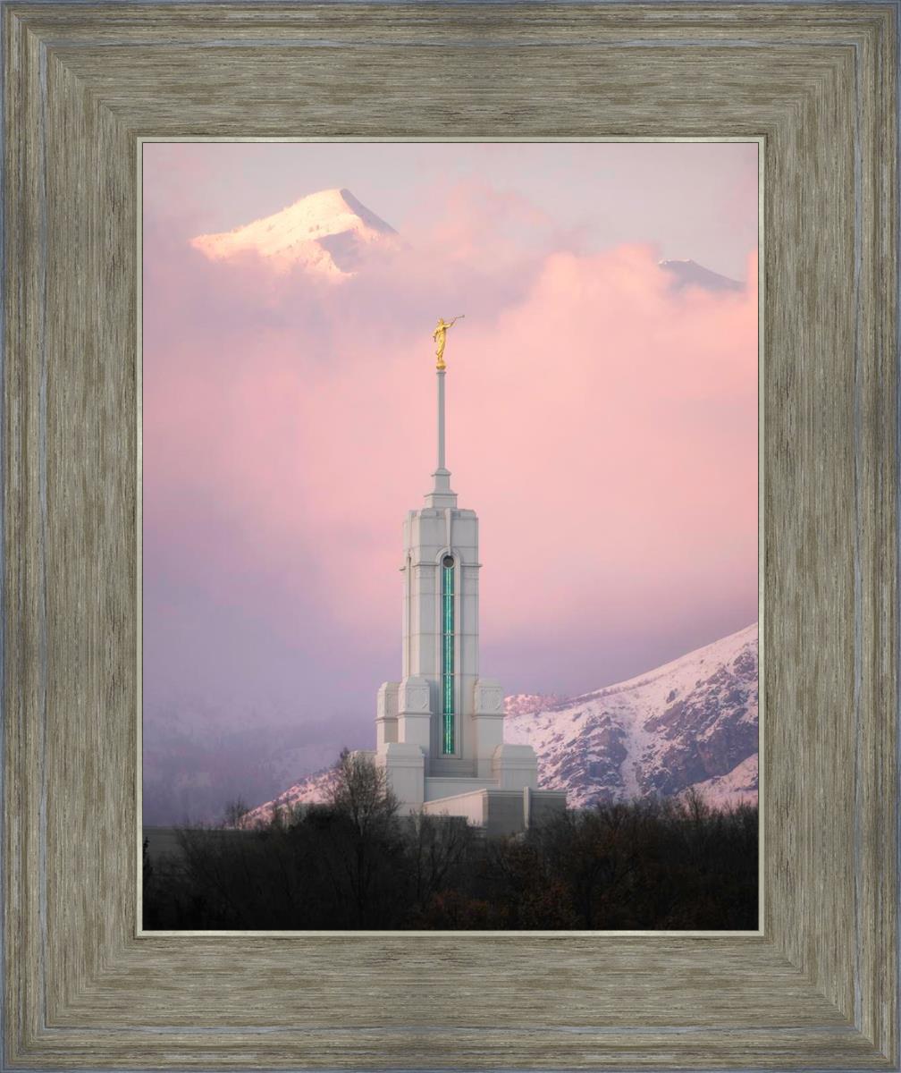 Mount Timpanogos Temple Winter Peaks