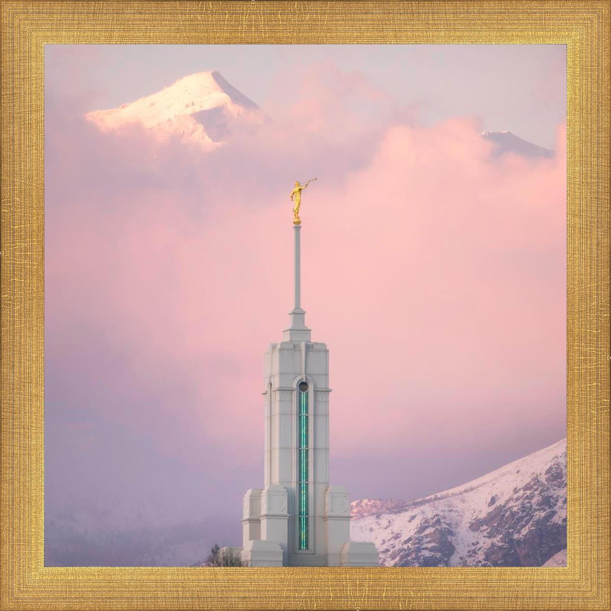 Mount Timpanogos Temple Winter Peaks