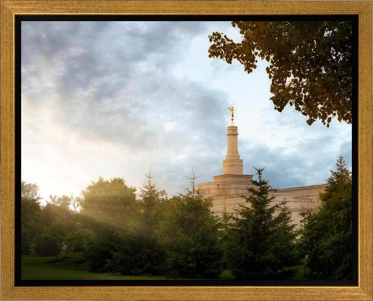 Columbus Sunburst Gallery Wrap