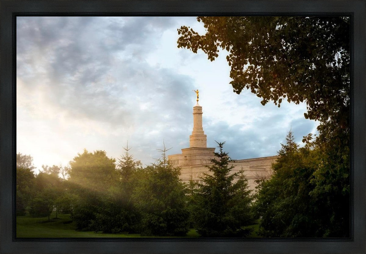 Columbus Sunburst Gallery Wrap