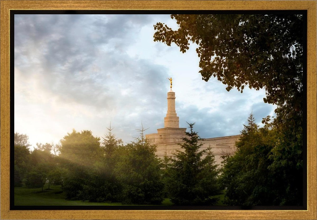 Columbus Sunburst Gallery Wrap