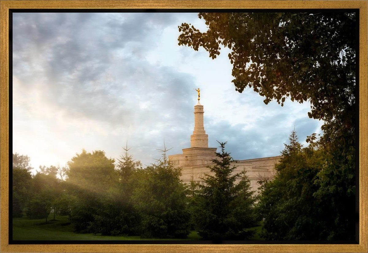 Columbus Sunburst Gallery Wrap