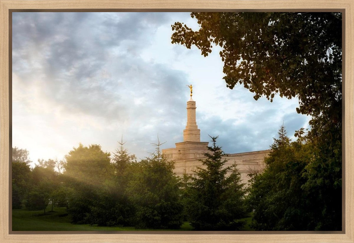 Columbus Sunburst Gallery Wrap