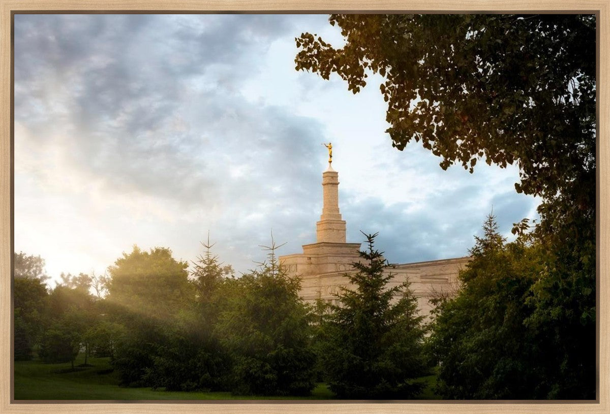Columbus Sunburst Gallery Wrap
