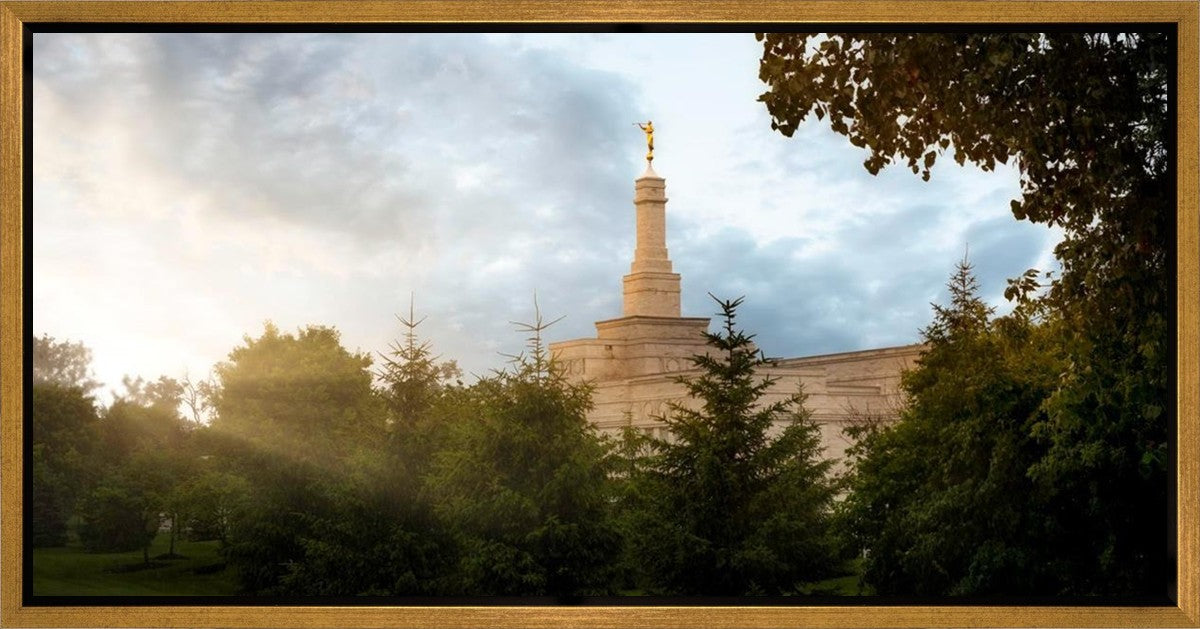 Columbus Sunburst Gallery Wrap