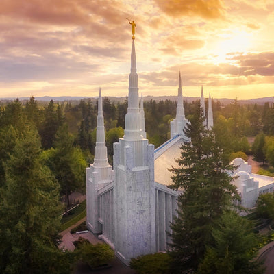 Portland Oregon Temple Pictures & Art
