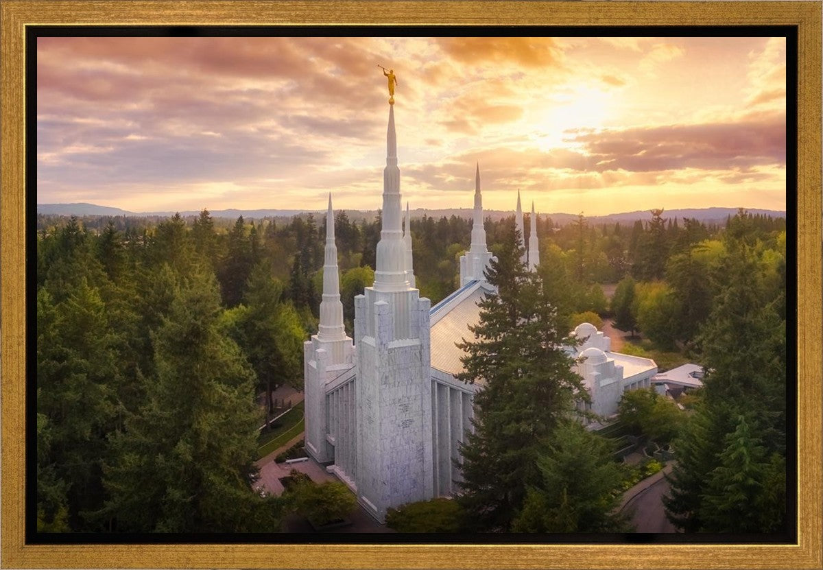 Portland From On High Gallery Wrap