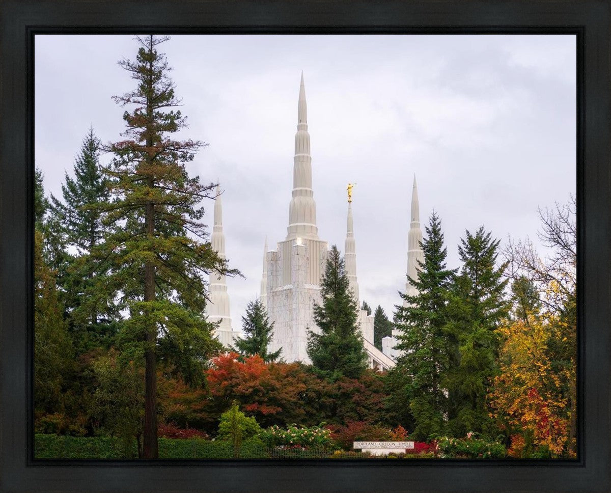 Portland Temple Forest Through The Trees Gallery Wrap