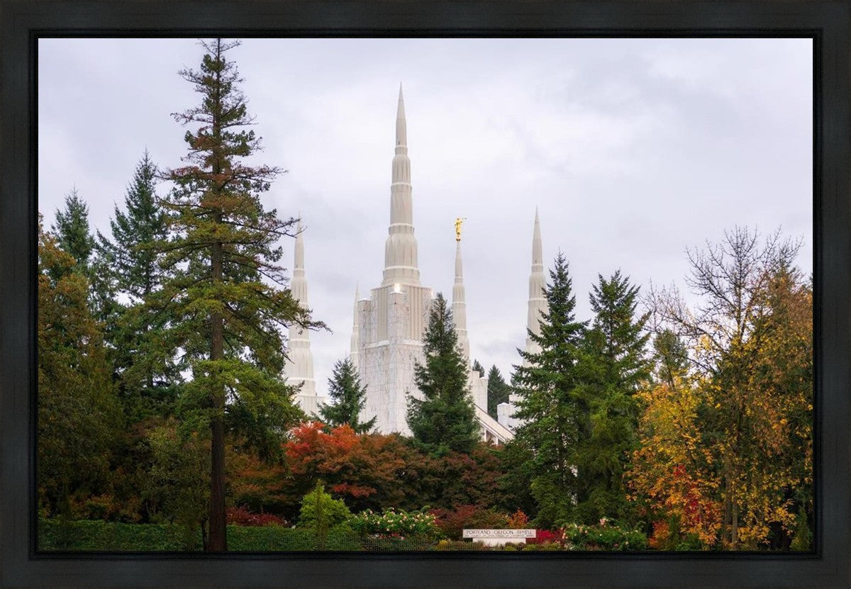 Portland Temple Forest Through The Trees Gallery Wrap