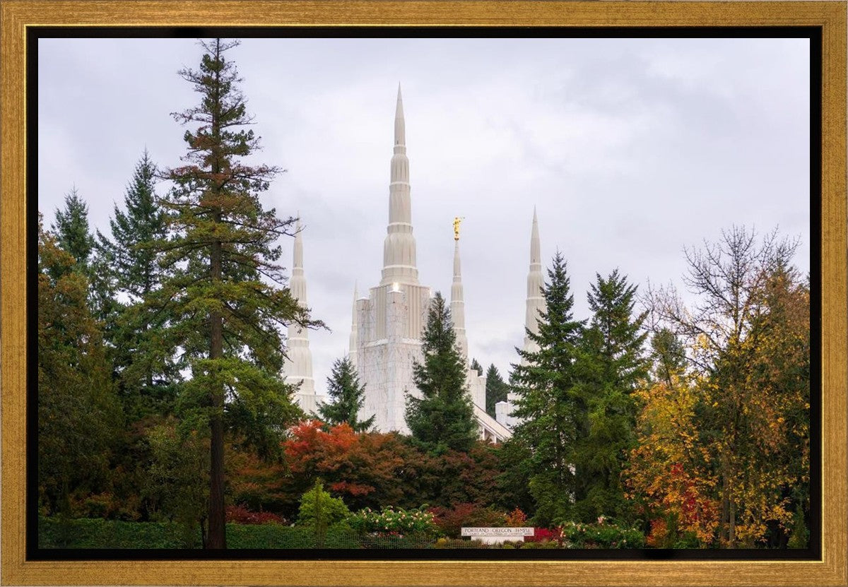 Portland Temple Forest Through The Trees Gallery Wrap