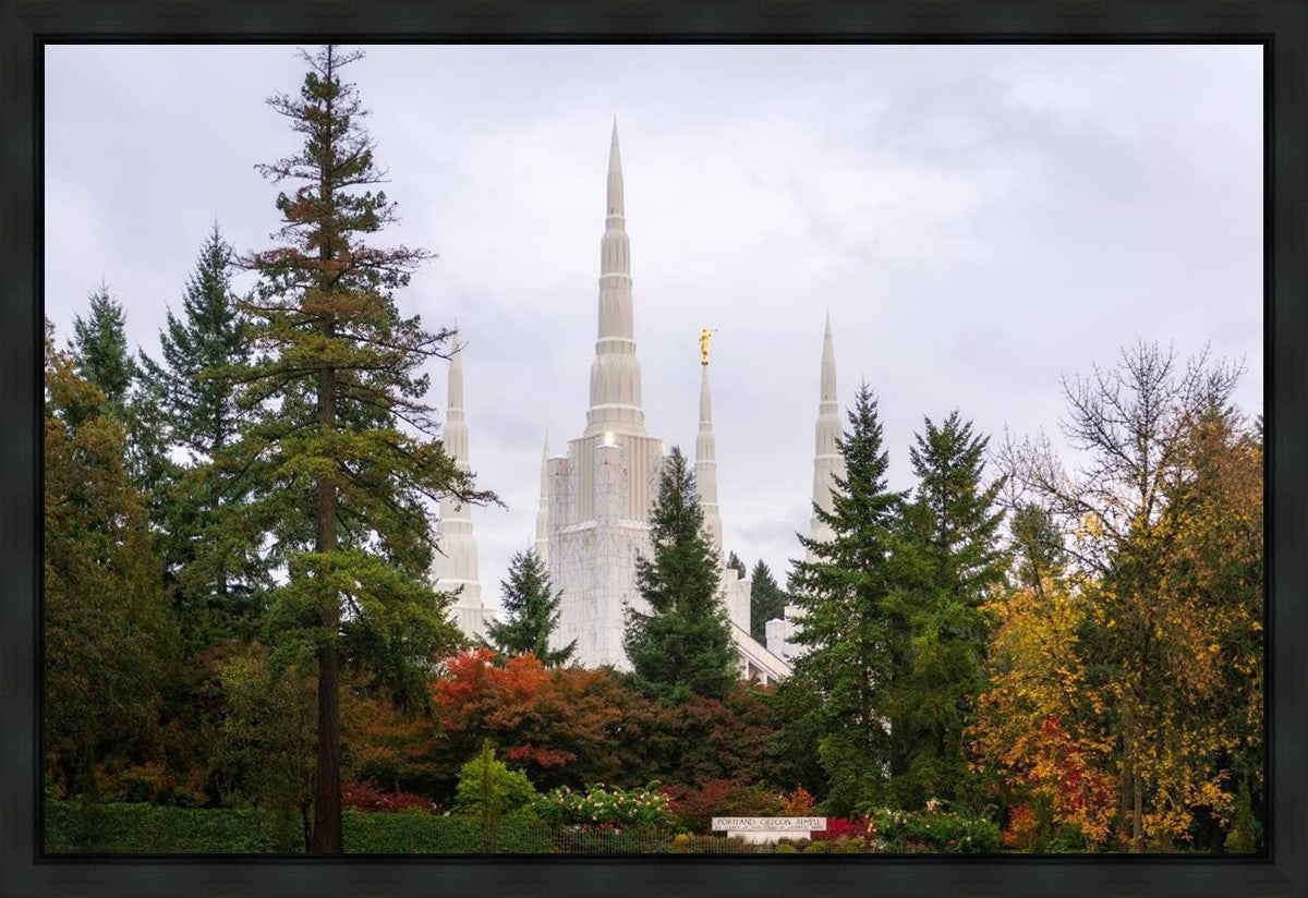 Portland Temple Forest Through The Trees Gallery Wrap