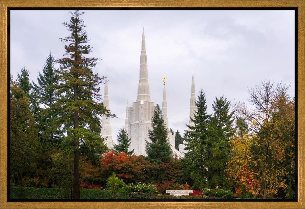 Portland Temple Forest Through The Trees Gallery Wrap