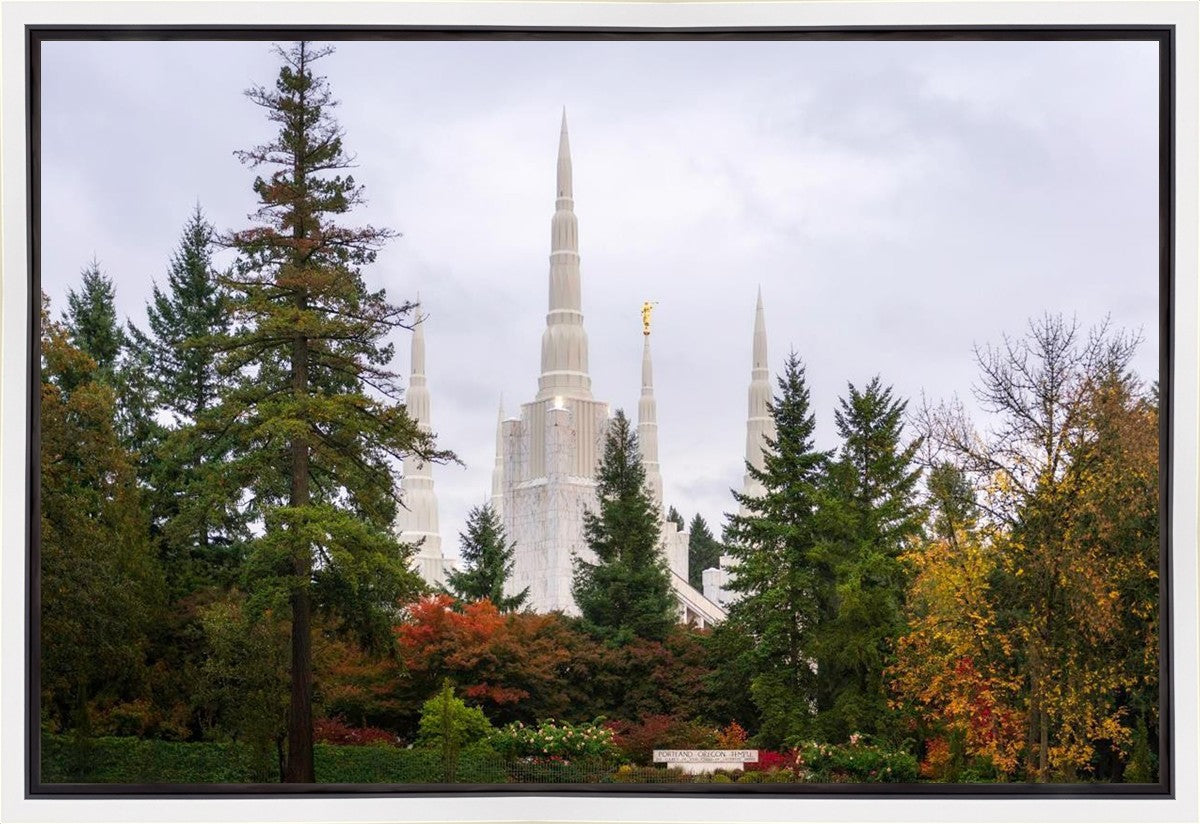 Portland Temple Forest Through The Trees Gallery Wrap