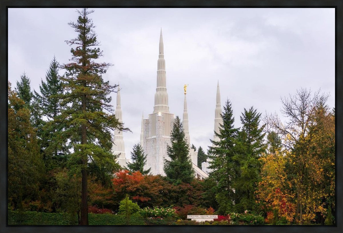 Portland Temple Forest Through The Trees Gallery Wrap