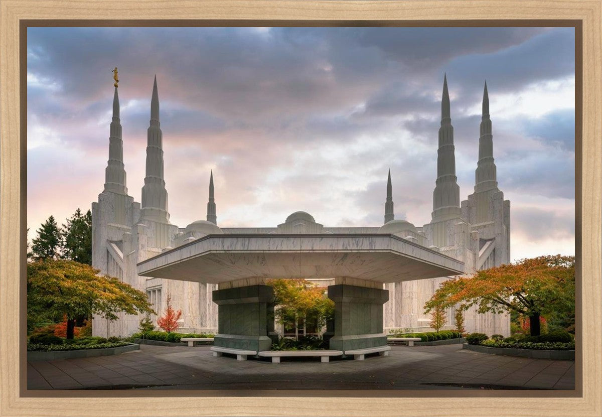 Portland Temple Daybreak Gallery Wrap