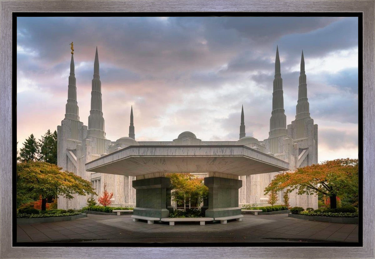Portland Temple Daybreak Gallery Wrap