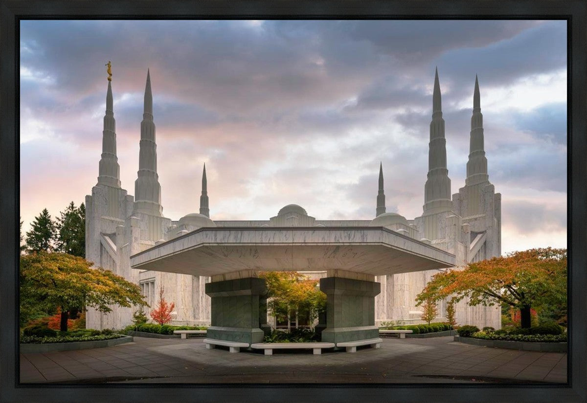 Portland Temple Daybreak Gallery Wrap