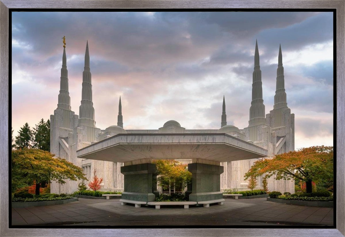 Portland Temple Daybreak Gallery Wrap