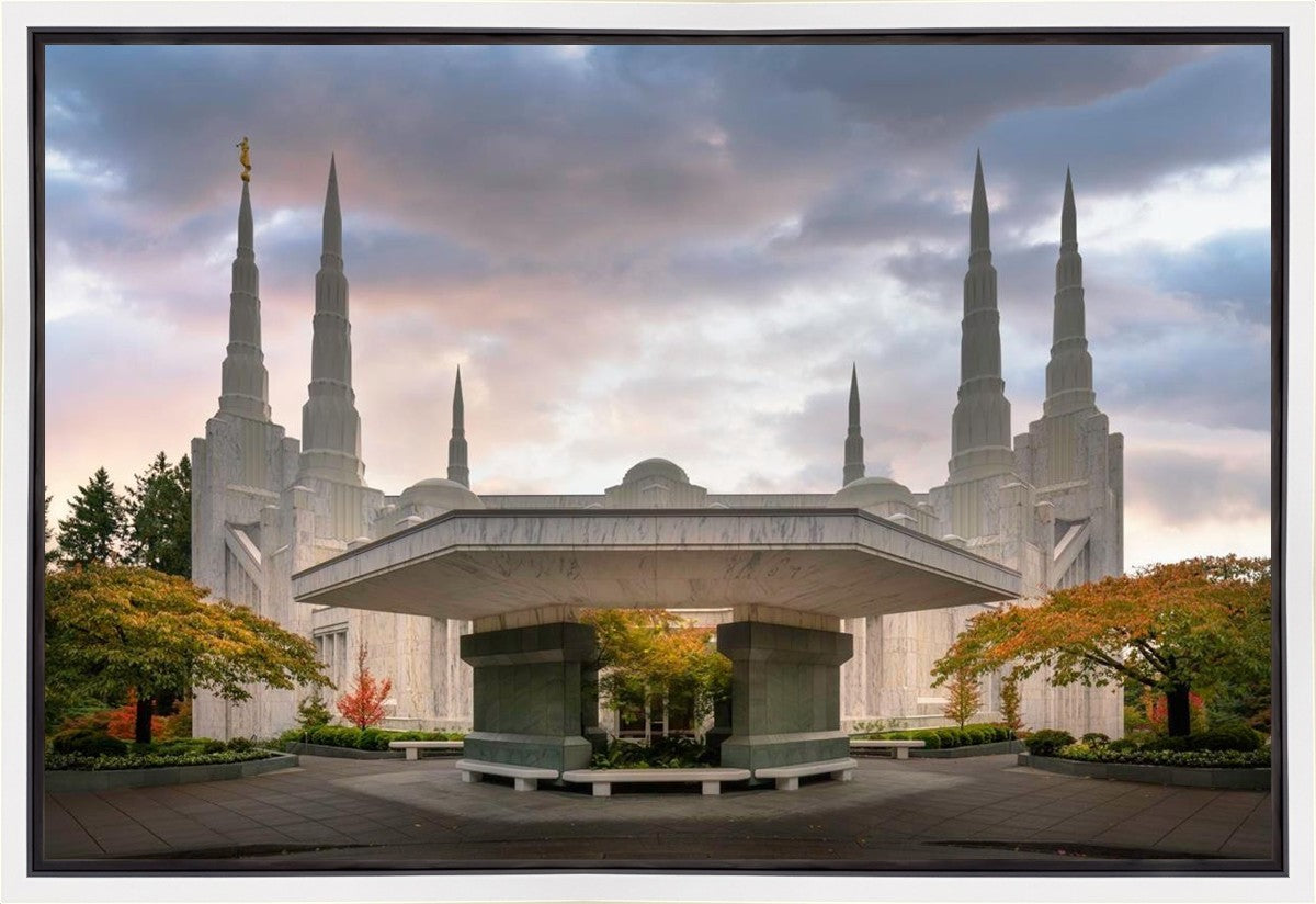 Portland Temple Daybreak Gallery Wrap
