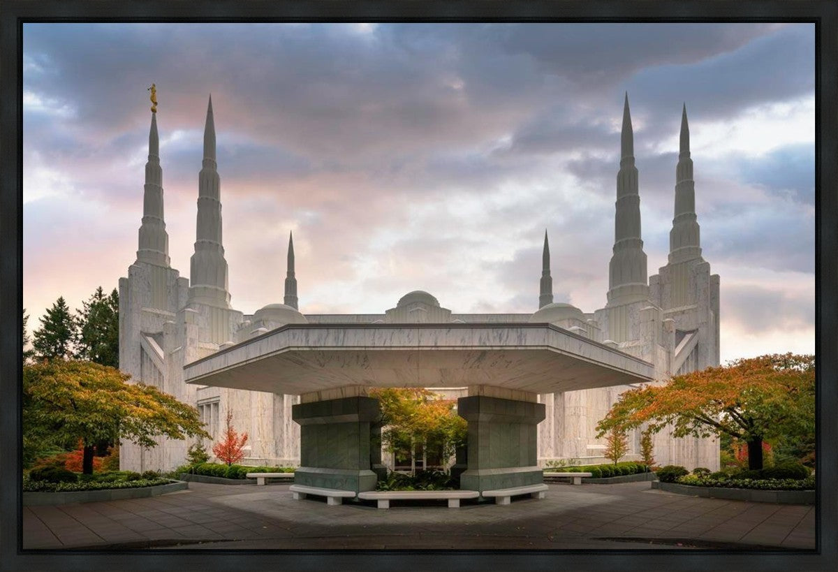 Portland Temple Daybreak Gallery Wrap