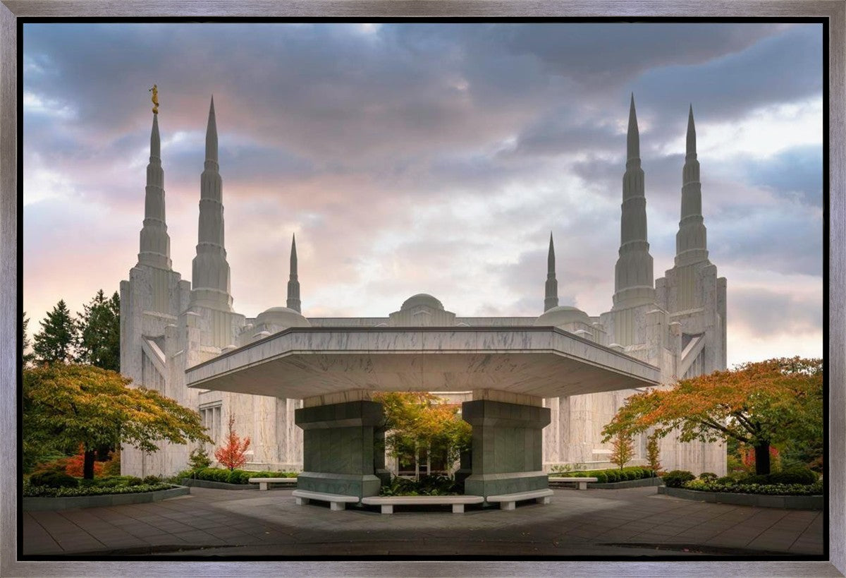 Portland Temple Daybreak Gallery Wrap