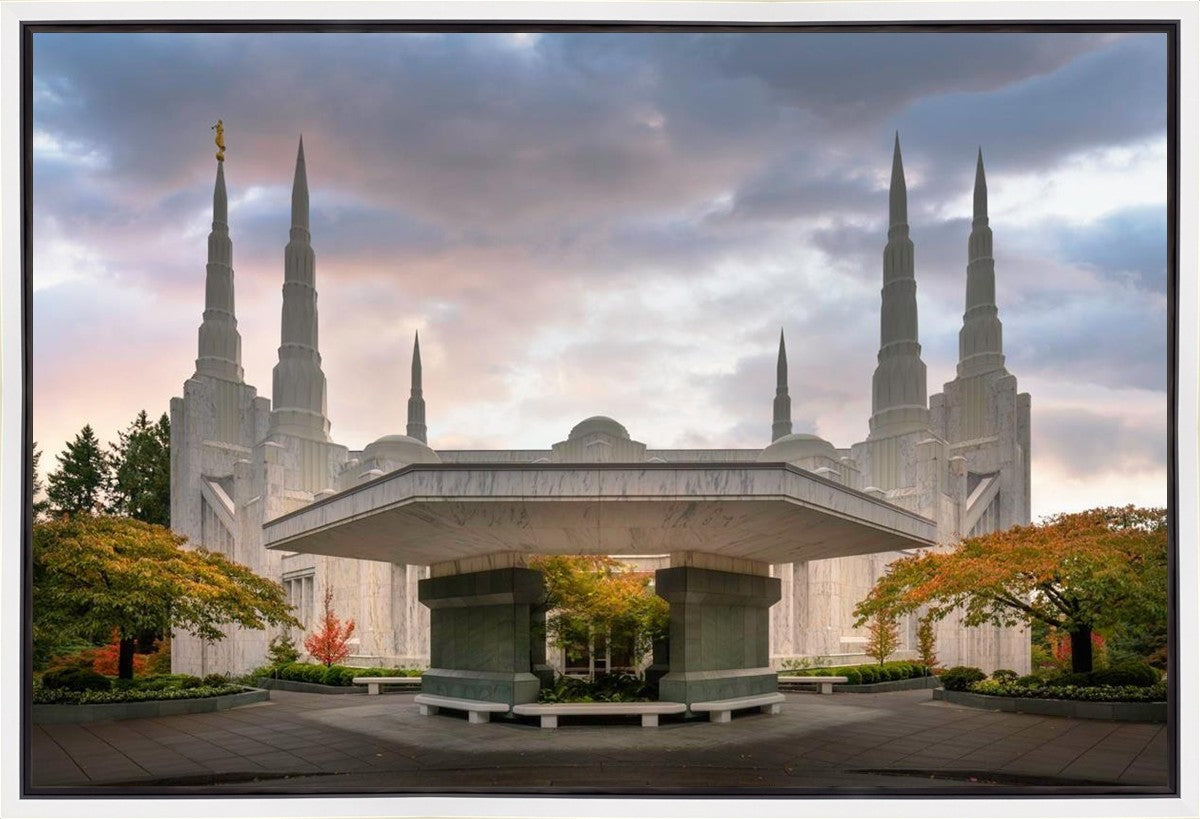Portland Temple Daybreak Gallery Wrap