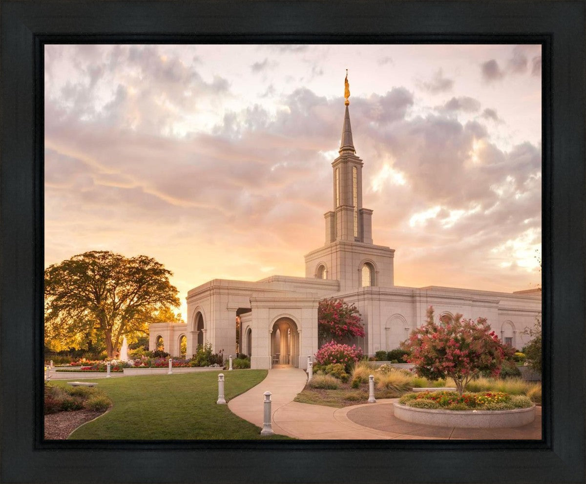 Sacramento Temple Sunset Panorama Gallery Wrap