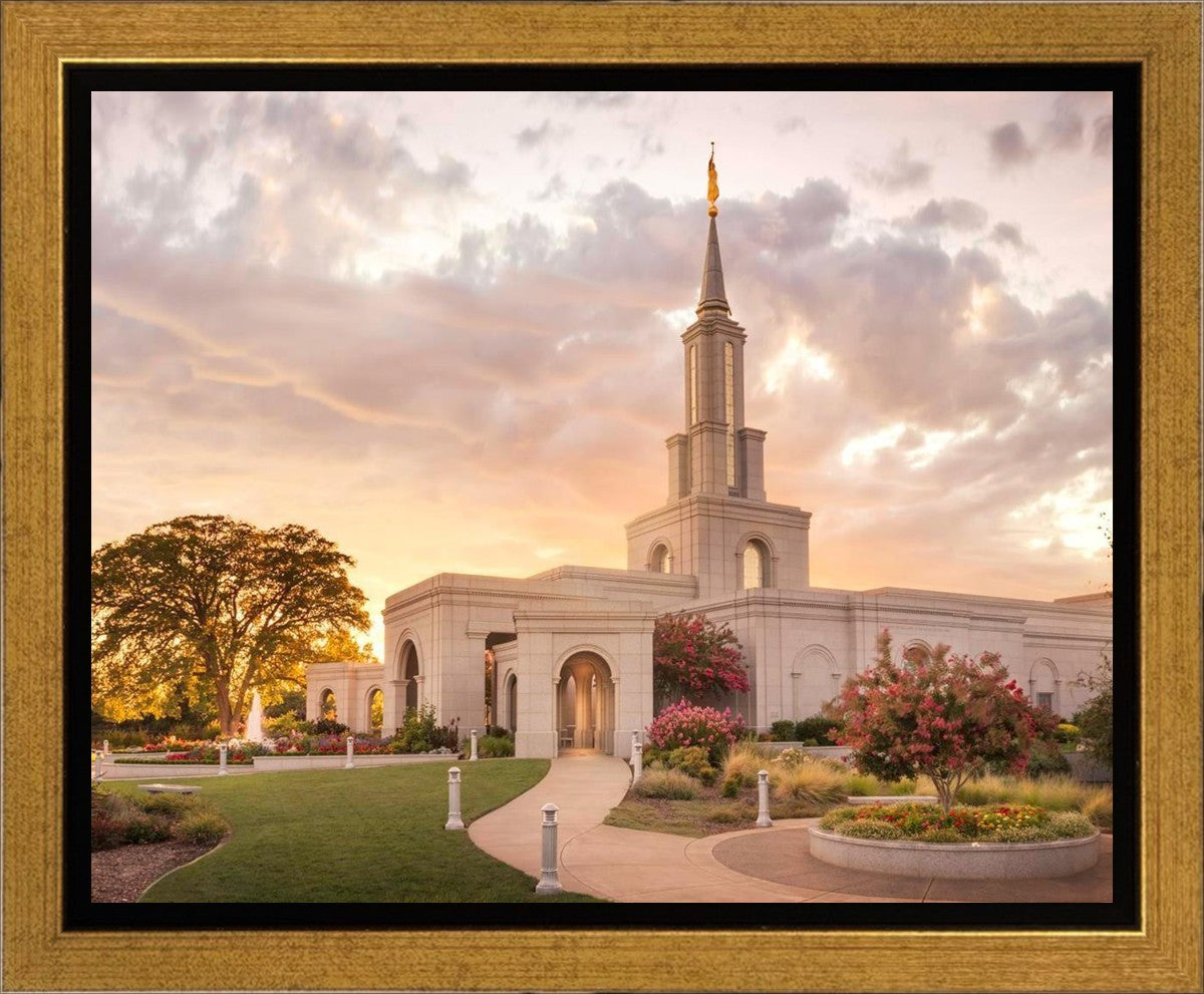 Sacramento Temple Sunset Panorama Gallery Wrap