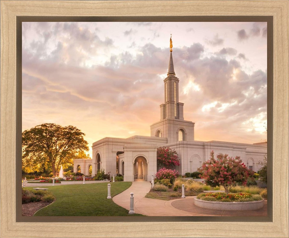 Sacramento Temple Sunset Panorama Gallery Wrap