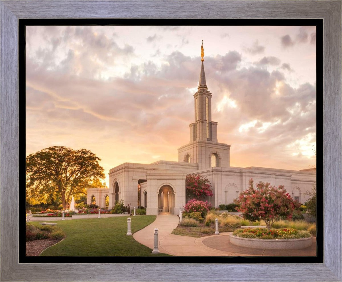 Sacramento Temple Sunset Panorama Gallery Wrap